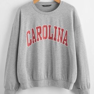 Shein Xs Grey Cali Sweatshirt